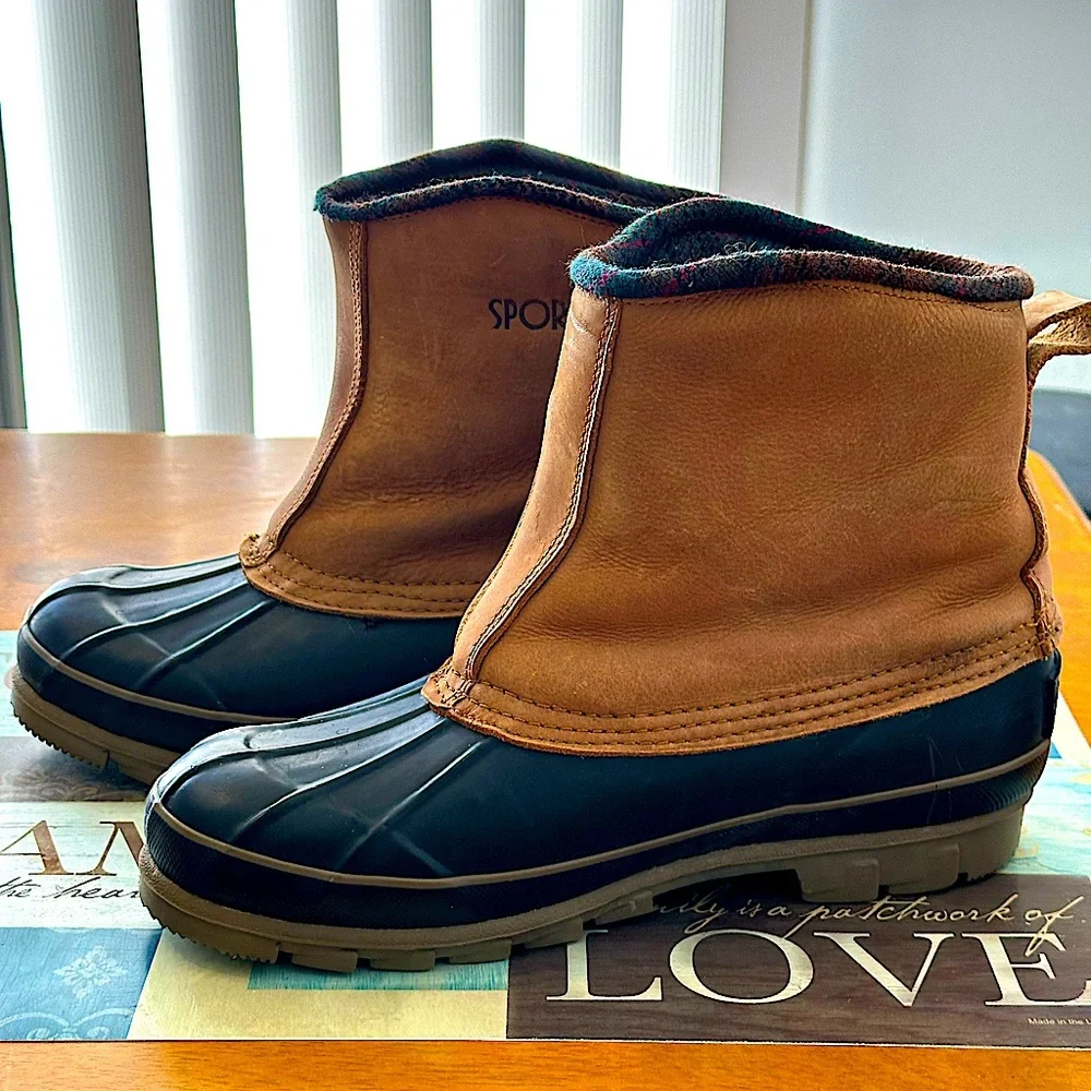 Sporto leather duck boots - Men’s size 8 - Picture 1 of 6